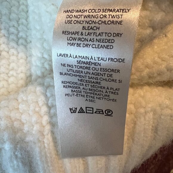 Free People Ivory Chart The Stars Sweater size Large NWT - Picture 11 of 13